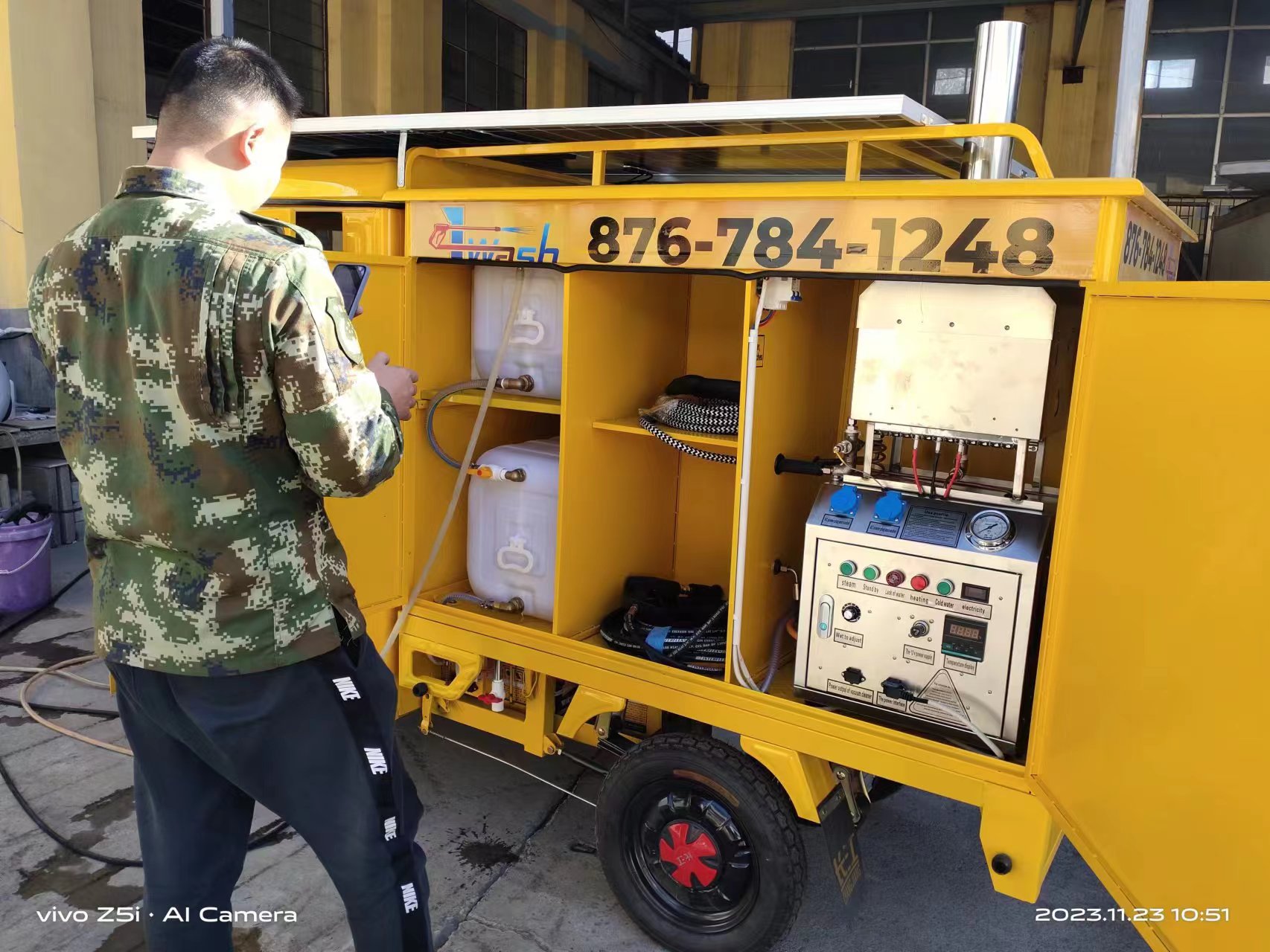 蒸汽洗車機(jī)內(nèi)部配置展示